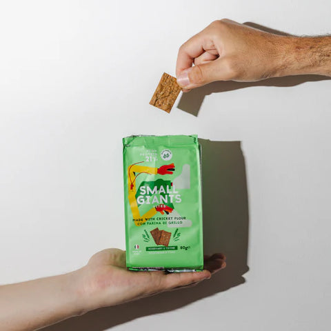 Small Giants Bites - Cracker con farina di grillo - 21% Proteine